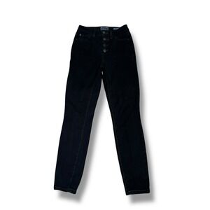 Vintage Y2K Guess Originals‎ Women's High Rise Skinny Jeans Black Button Fly 40